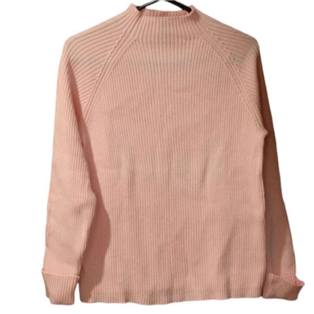 Studio Works Vintage Pale Pink Mock Neck Pullover Sweater 90s Soft Girl Large